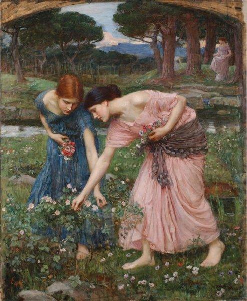 John William Waterhouse Gather ye rosebuds while ye may I
